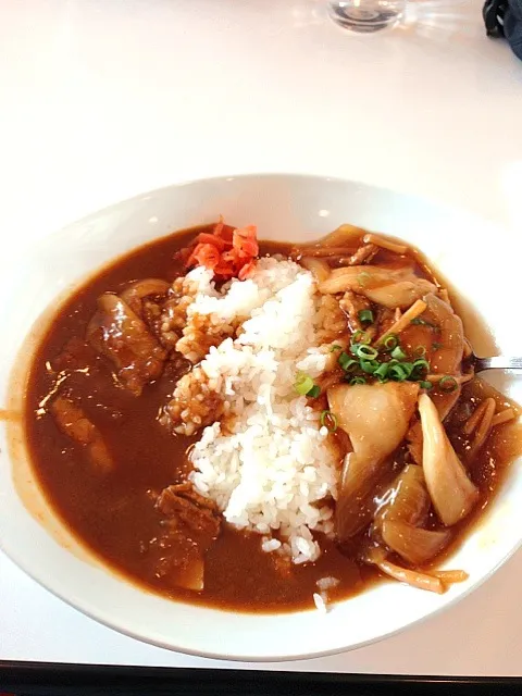 りんごカレー＆豚丼|かよこさん