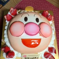 Snapdishの料理写真:アンパンマンケーキ|りこさん