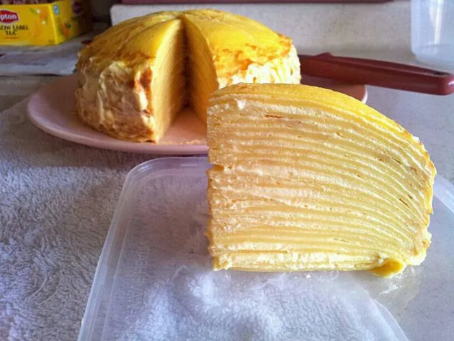 Snapdishの料理写真:Mille Crepe cake the morning after|genさん