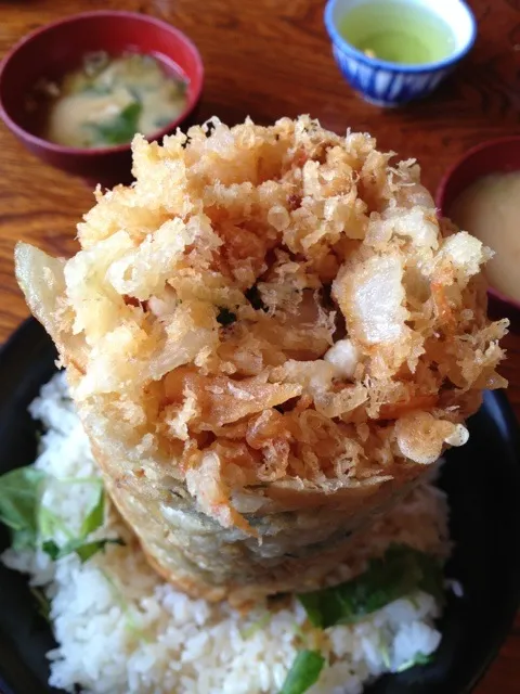 かき揚げ丼！こんなの見たことなかった(^^;;|Roy Fujiwaraさん