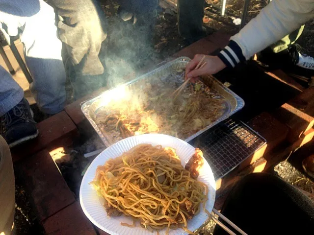 焼きそば！庭でBBQ！|Yutoさん