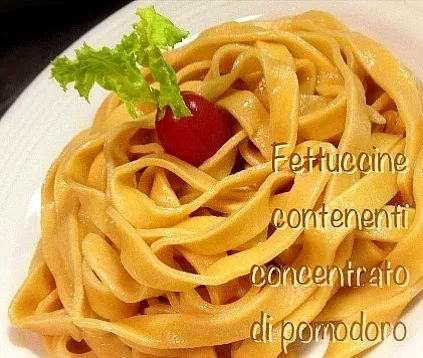 Fettuccine con la passata di pomodoro|nofishさん