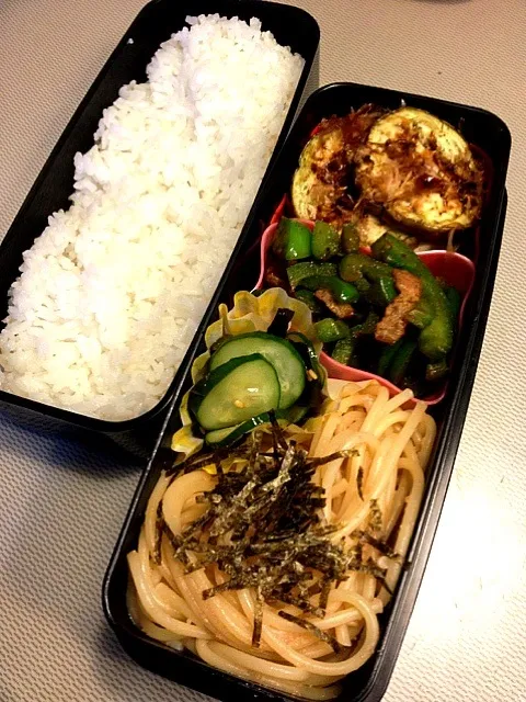 Snapdishの料理写真:主人のお弁当|あいさん