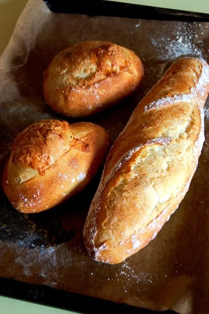 久々のフランスパン。ちっと不恰好。|のぶコさん