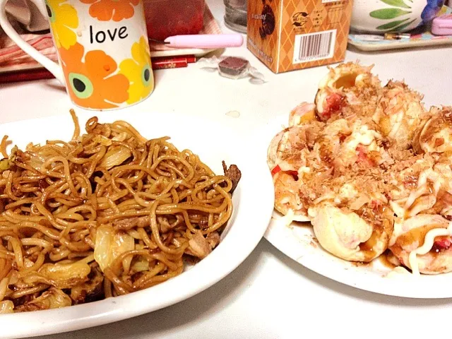 焼きそば、たこ焼き|中野ゆりさん