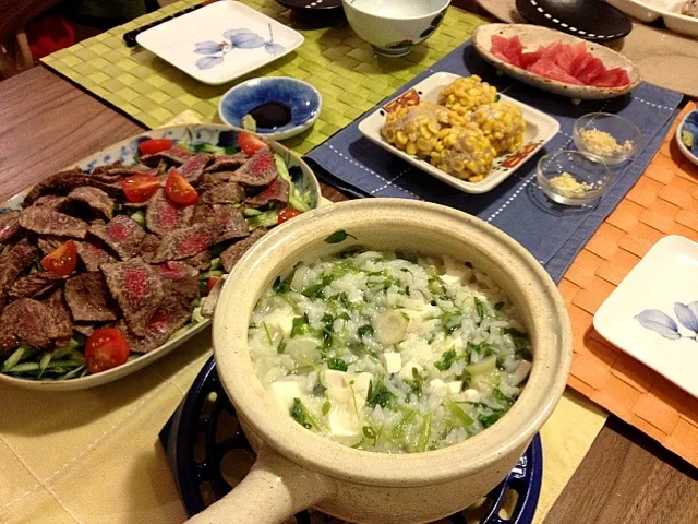 七草粥ディナー Traditional Seven Herb Rice Porridge dinner|Junya Tanakaさん