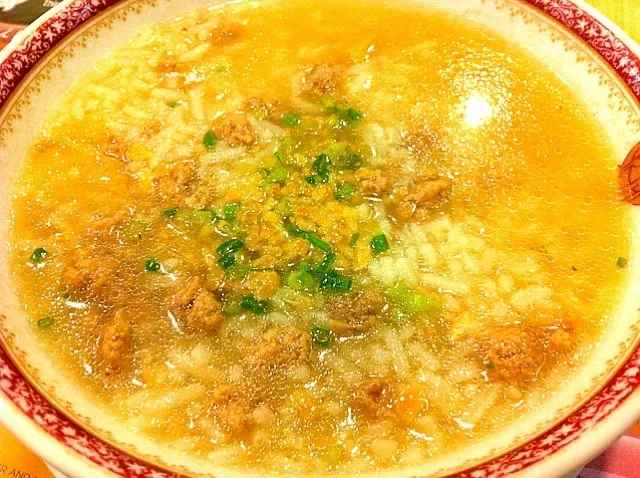 Rice congee mixed with meat|Elanez Alshainさん