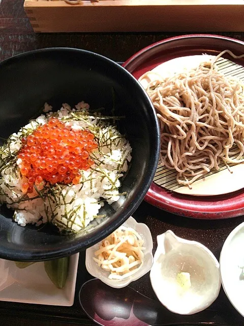 いくら丼蕎麦セット|yさん