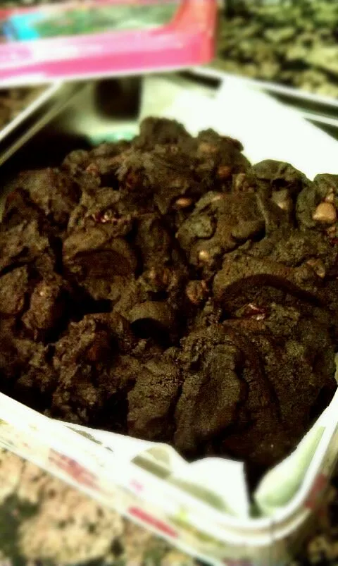 Double Chocolate-Cranberry Cookies|Changamissさん