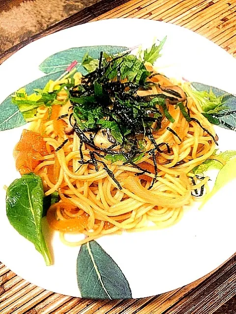 Snapdishの料理写真:ながまんさんの和風パスタ(^^)|ともちゃんさん