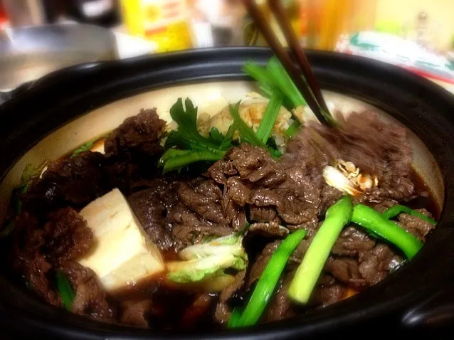 Snapdishの料理写真:Sukiyaki dinner!|Ernさん