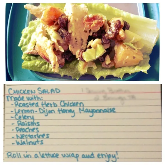 Waldorf-type chicken salad wraps for lunch!|Jules Vloskyさん