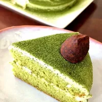 Snapdishの料理写真:抹茶生チョコケーキ|hachiさん