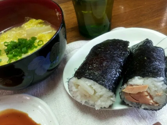 Snapdishの料理写真:江波巻き＆中華雑煮|シェリリンさん