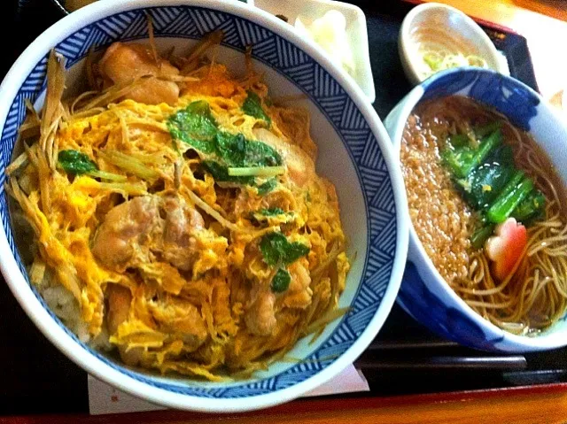 鶏ゴボウ丼と蕎麦|uchikawa hiroshiさん