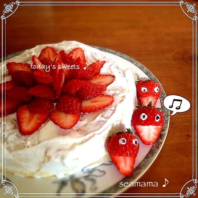 Snapdishの料理写真:ショートケーキ🍓✨|seamama みささん