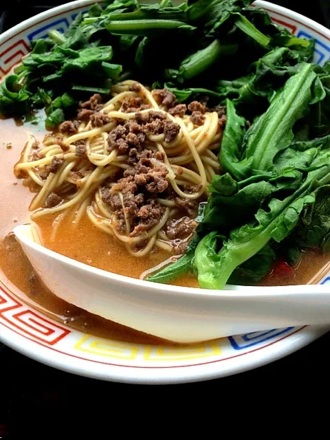 担々麺（＾Ｏ＾）わたしご飯。夕飯抜かないとだ💦|くめさん