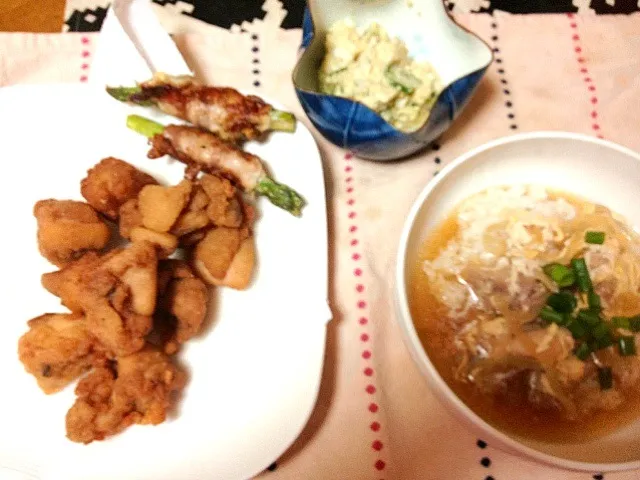 唐揚げ＆親子丼|えりさん