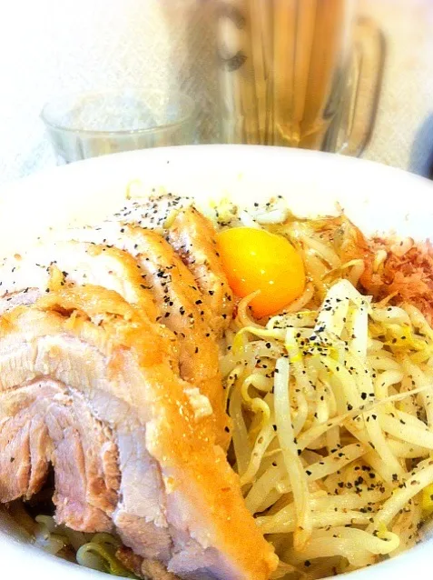 塩油そば大ニンニクチーズカラメ|北山淳也さん