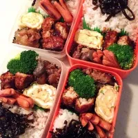 Snapdishの料理写真:おはよーございます。四人の弁当