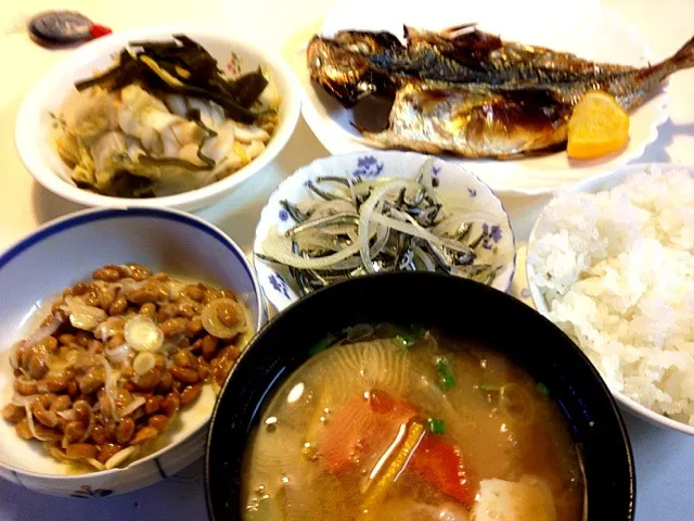 普通〜の朝食  白菜の漬物☺|sasaちゃんこ😎さん