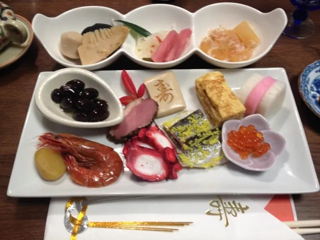 Snapdishの料理写真:お節 おつまみ盛合せ風|NORIKO DANSUIさん