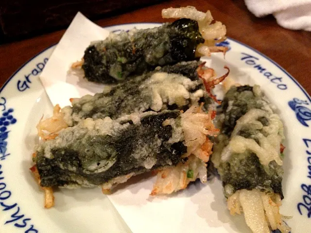 Yama imo no tempura (lol) I think I'm right with these food names.|lavie ryouyaさん