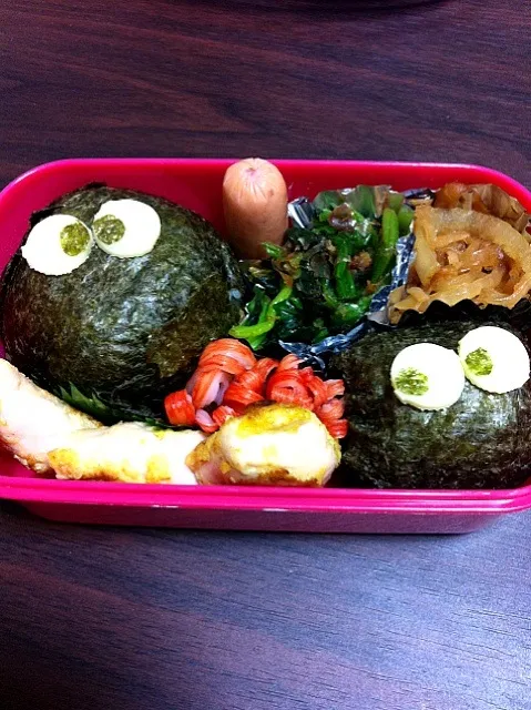 Snapdishの料理写真:真っ黒くろすけ弁当|よつばさん