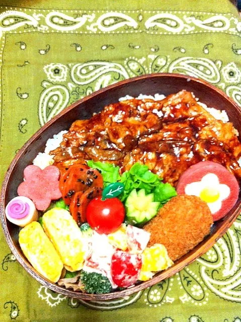 Snapdishの料理写真:今日の息子のお弁当2013/01/11|ミホさん