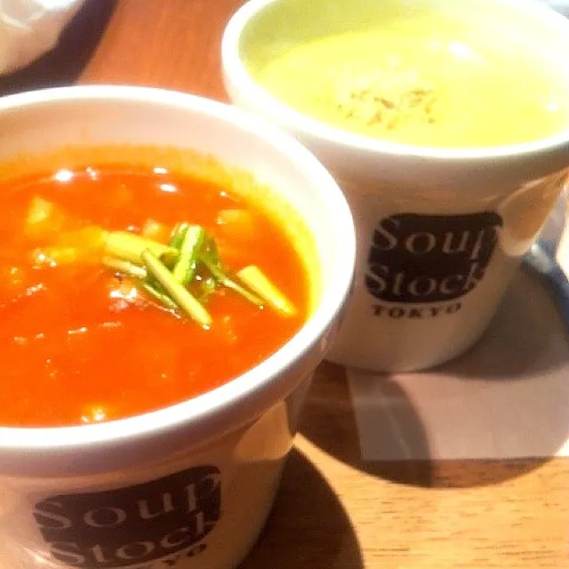 soup stocのミネストローネ＆グリーンポタージュ♪|razzy(asラズベリーポイズン)さん