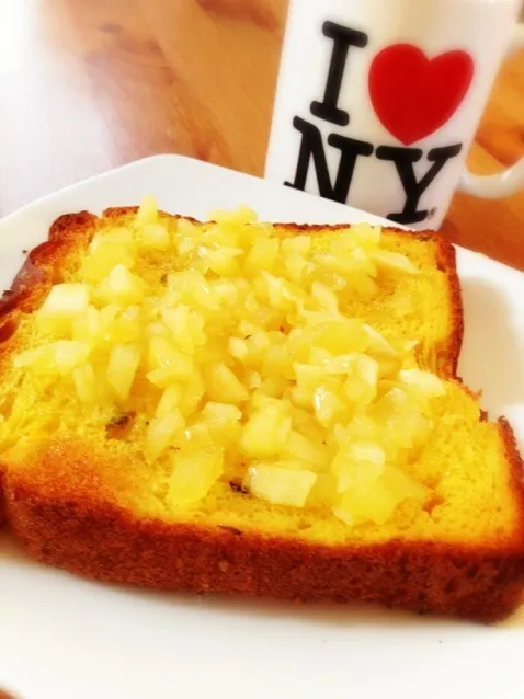 残り物で朝ごはん🍞|はるとんとんさん