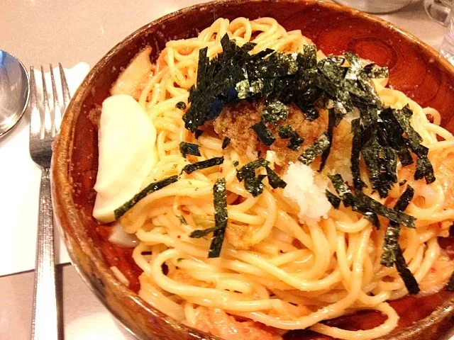 たらこ・いか・キムチ・大根おろしの🍝ランチ〜🎵🎵🎵|ちーねーさん