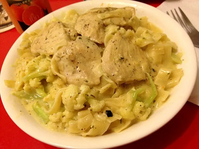 Creamy Fettuccini with Chicken|Elaineさん