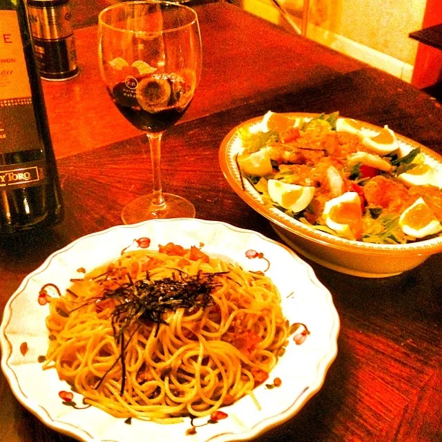 納豆パスタ🍝♥|Mari♡♡さん