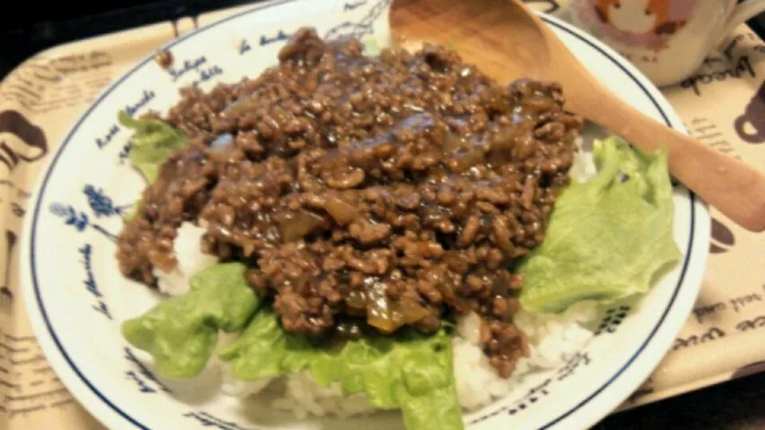 合挽き肉丼|ふたばさん