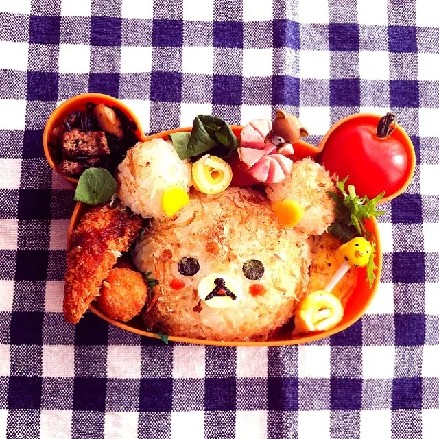 Snapdishの料理写真:ふわふわリラックマお弁当|mituさん