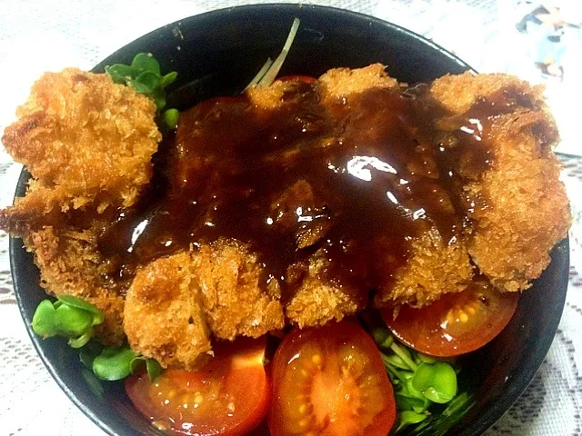 スーパーチキンソースかつ丼|sakumaさん