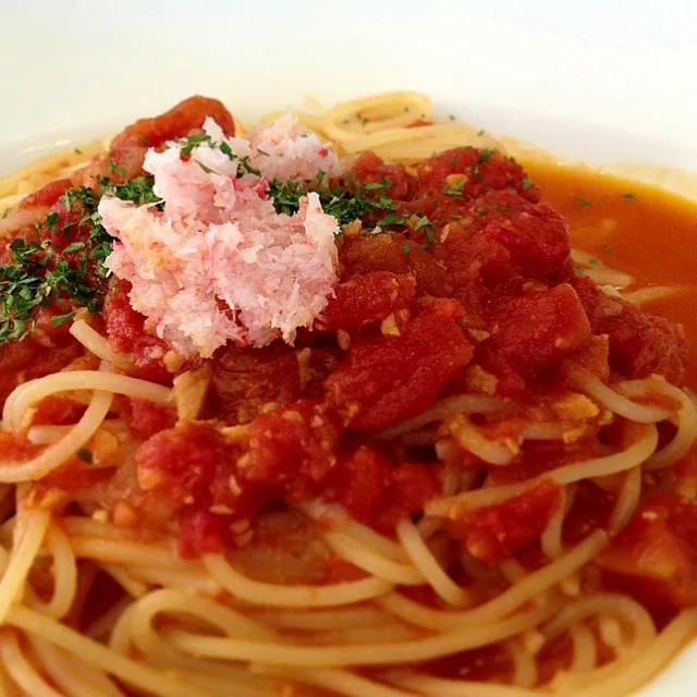 Kani tomato sauce spagetti|miaさん