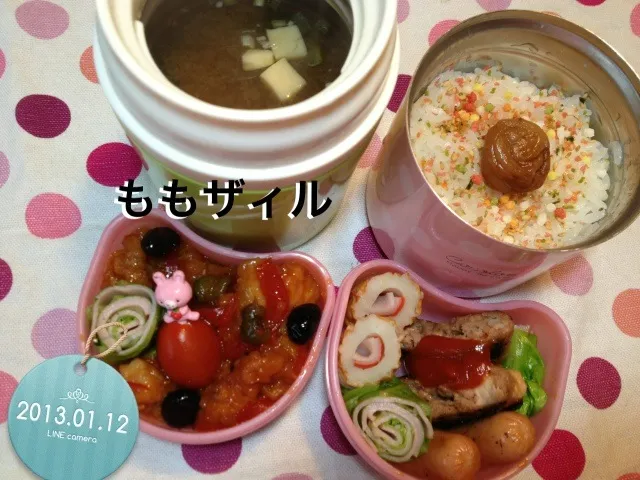 中１娘の冬休み部活お弁当。|けいちゃん（ももザィル）さん