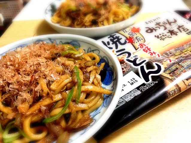 ゴボウとキノコの焼うどん|こぺ こぺちさん