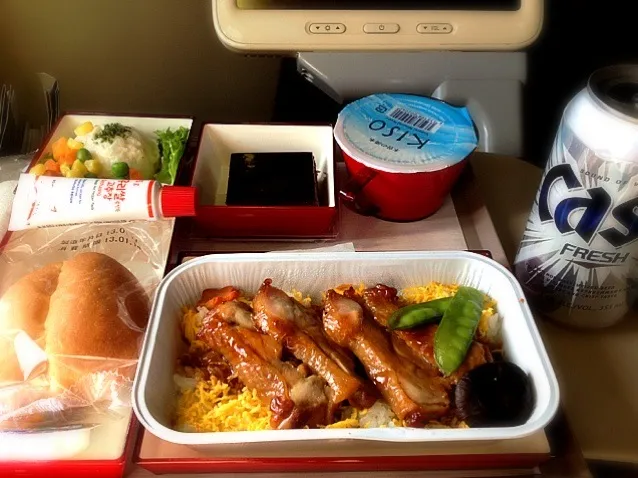 2013.1.12 アシアナ航空✈ソウル便の機内食🍴|ゆみずさん