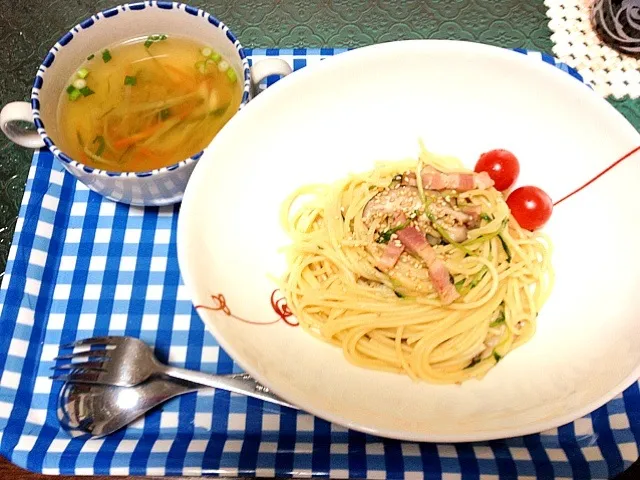 Snapdishの料理写真:本日の晩ご飯はパスタ( ´ ▽ ` )ﾉ|NANAさん