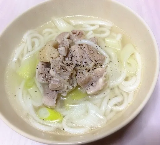 鶏塩うどん(*^◯^*)|やまか なつみさん