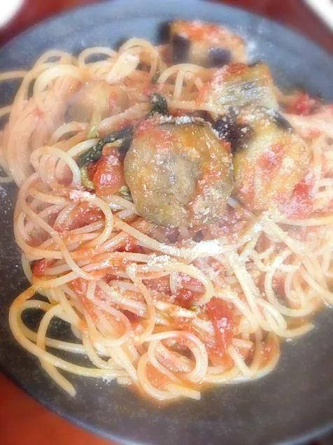 tomato sauce pasta with eggplant 🍅🍆茄子のトマトソースパスタ |🌈Ami🍻さん