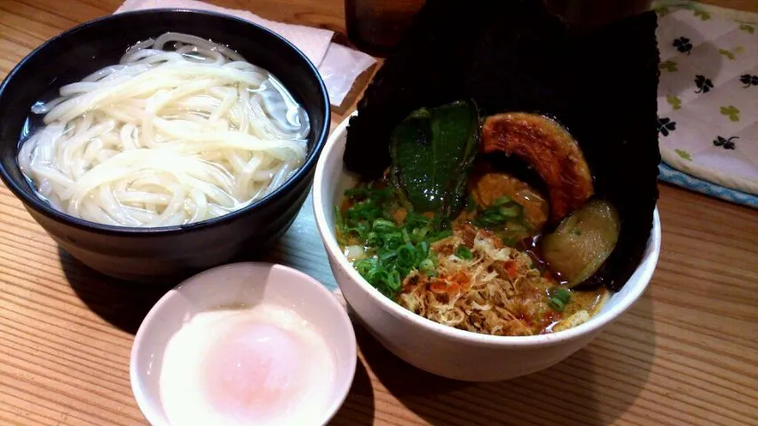 野菜たっぷりカレーのおうどん つけ麺 (＠眞力)|yukiさん