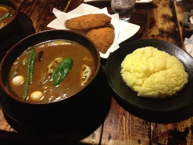 函館RAMAIのスープカレーフィッシュの辛3¥980寒い日にカレー最高（≧∇≦）やっぱラマイはウマい美味しく頂きましたぁ(^^)／~~~|函館B級グルメ調査隊体調さん