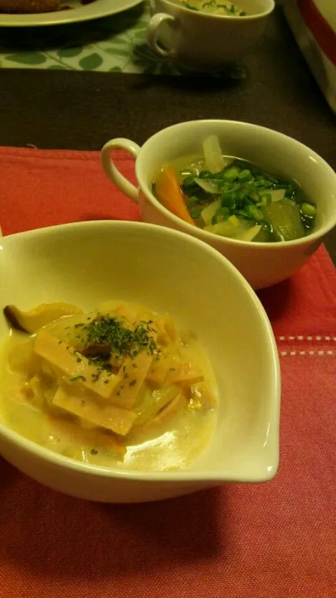 Snapdishの料理写真:副菜と汁物|myuさん