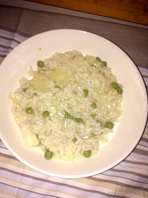 Rissoto with peas and potatoes|giacomo liさん