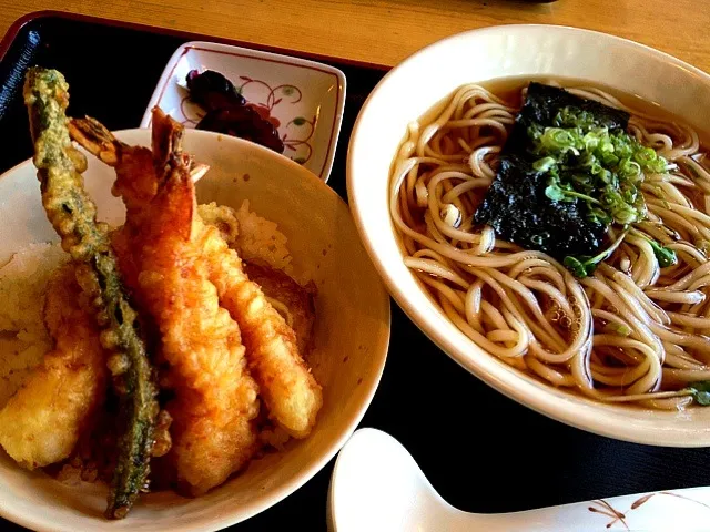 Shrimp Tempra Bowl & Hot Udon|chiesamaさん