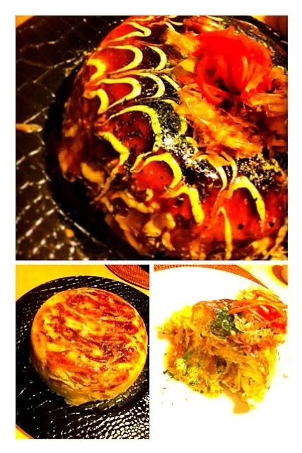 Snapdishの料理写真:炊飯器でお好み焼きケーキ。|レイさん